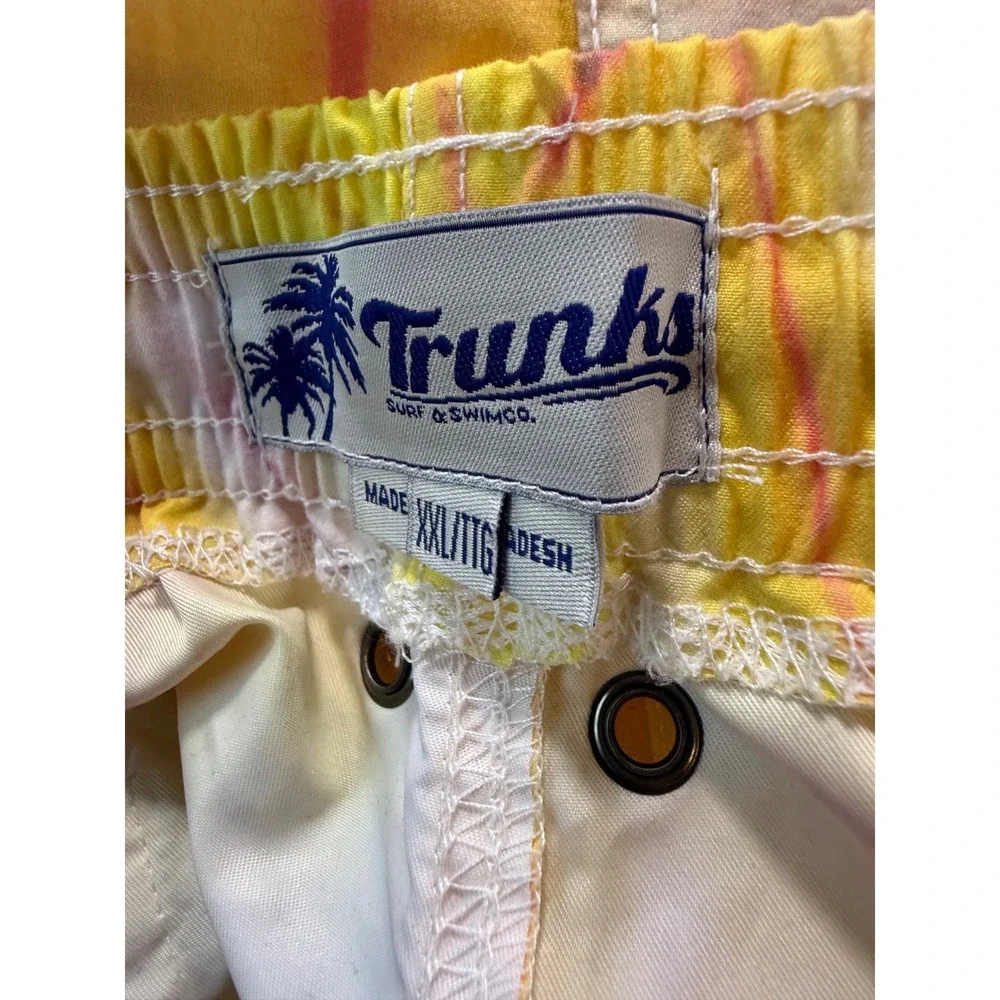Trunks Surf & Swim Co. Mens Hippie Tie‎ Dye Swim Trunks XXL Quick Dry